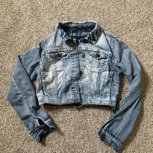 Crop jean jacket